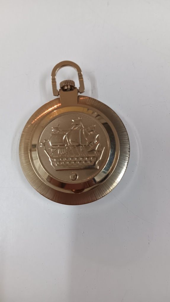 Relógio Homem corda bolso Slava impec.!