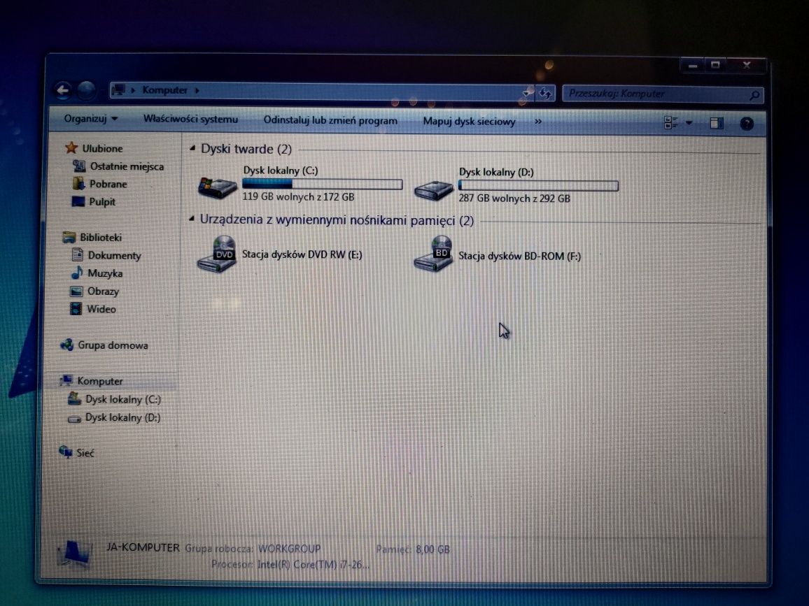 Laptop HP 17' Windows 7 oryginalny