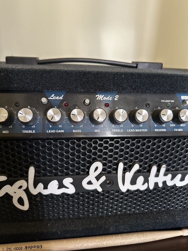 Hughes&Kettner Attax100 Head Blue Carpet + footswitch