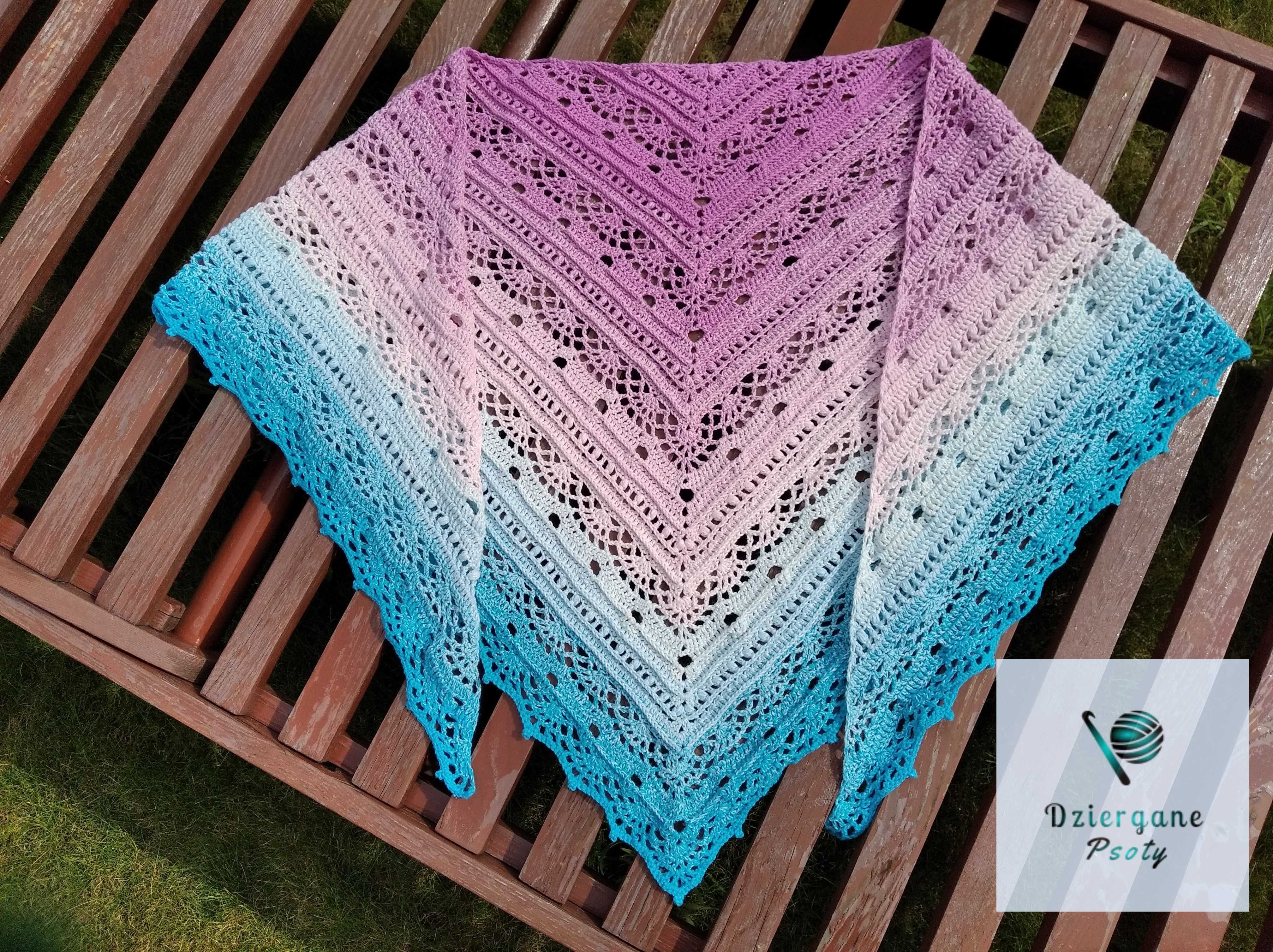 Chusta ręcznie robiona na szydełku - Handmade