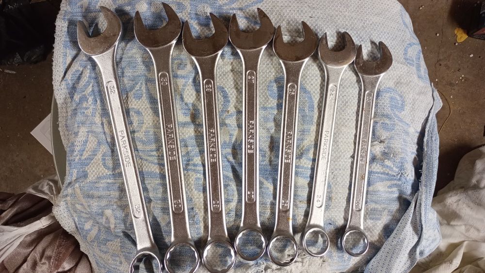 Ключі гайкові рожково накидані parkside. поштучно