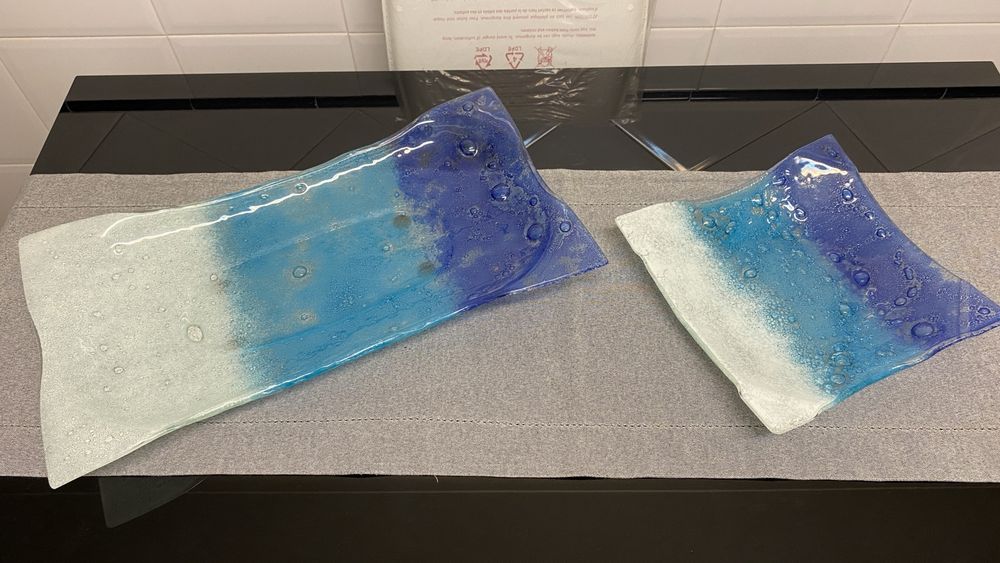 Travessas em vidro (novas)