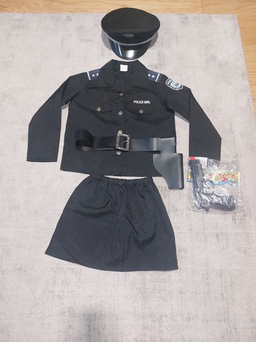 Strój policjantki przebranie kostium Bal karnawałowy mundur policyjny