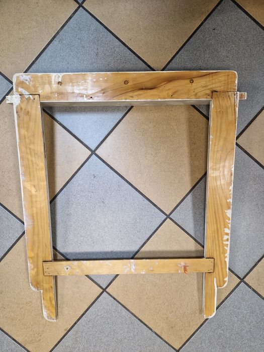 Rama lustra PRL drewno lustro antyk