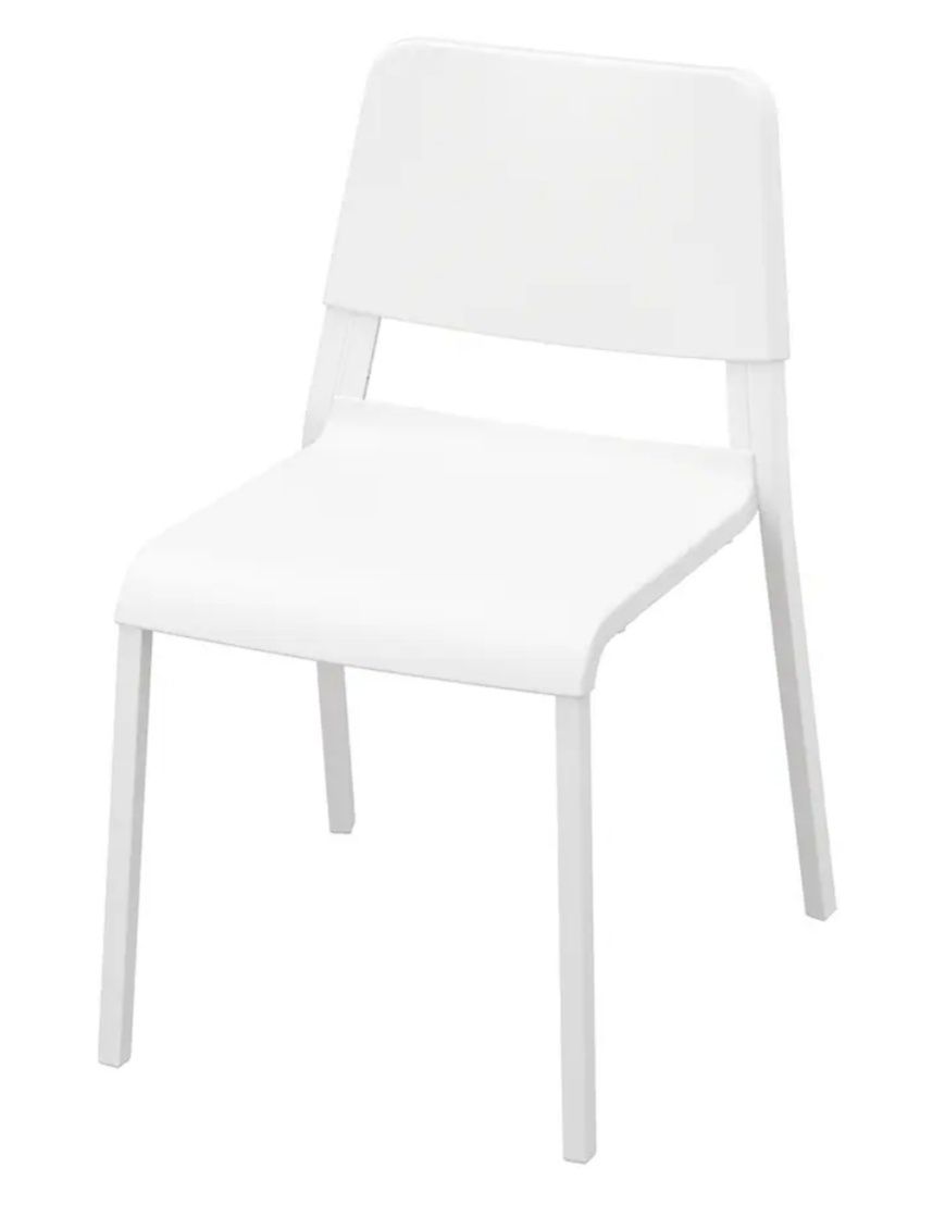 4 Krzesła białe Teodores+IKEA -nowe