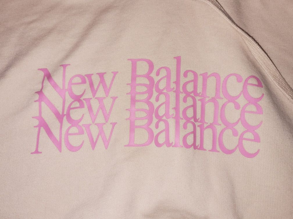 bluza z kapturem beżowa New Balance 152