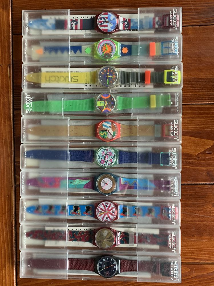 Vendo coleção de relógios swatch