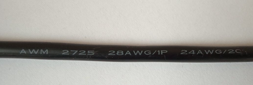 Кабель awm 2725 28awg/1p 24awg/2c vw1