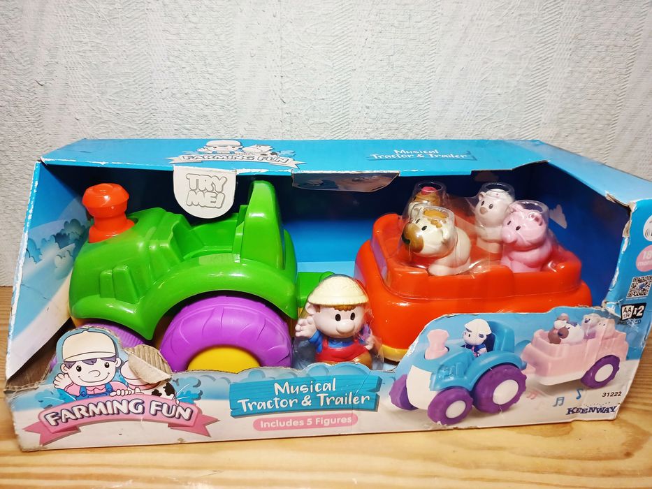 Трактор музичний  Keenway ELC інтерактивний сортер машинка Ферма Wow