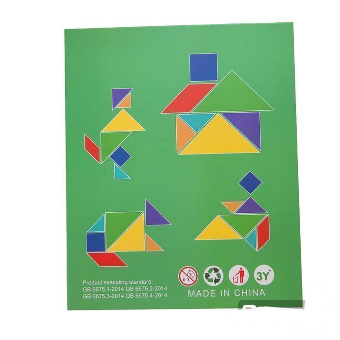 Tangram książeczka magnetyczna układanka klocki # 177