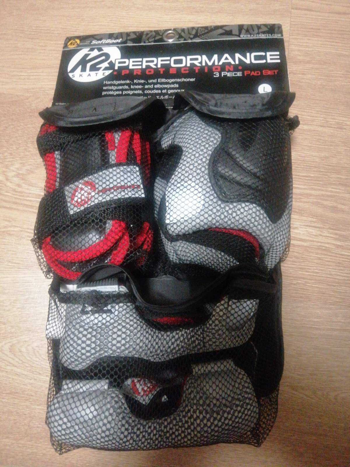 Комплект защитных накладок K2 Skate Performance Pad Set L