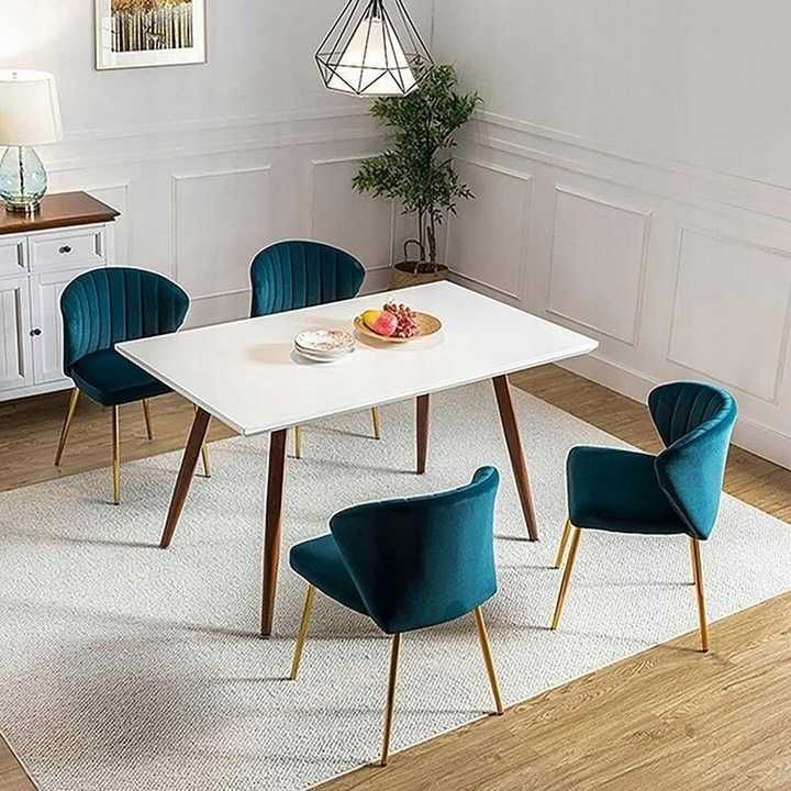 Krzesła do kuchni HULALA HOME 49,5x50,8x76,2 cm Niebieski zestaw 2 szt