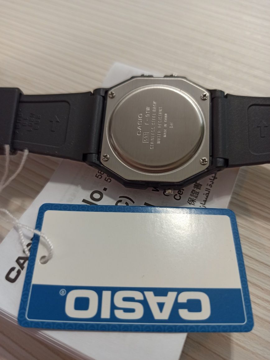 Часы Casio F-91W-1DG ОРИГИНАЛ!Винтаж Ретро Годинник касіо Касио Новое