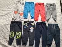 9 par spodni 92 zestaw 86 dresy joggery spodnie dresowe ocieplane