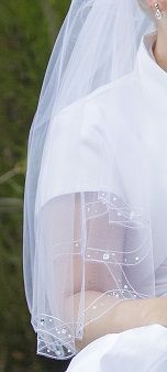 Suknia ślubna + welon + bolerko