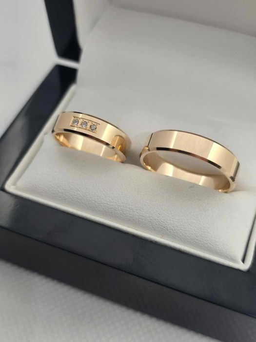 Obrączki złote z kamieniami złoto 585 14K