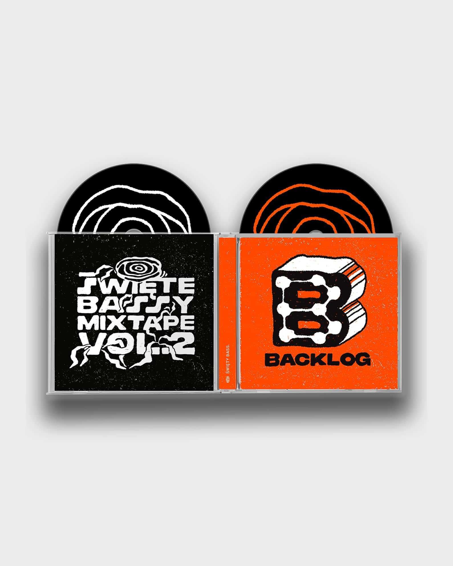 Święty Bass - Backlog EP / Mixtape Vol. 2 wlepki NOWY 2 CD Miły ATZ