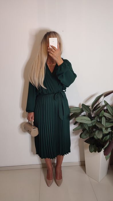 Sukienka plus size 4xl 5xl wyszczuplająca wiskoza