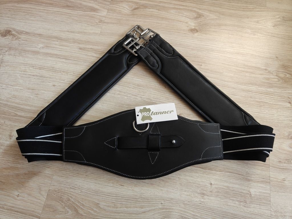 Popręg skórzany Protanner 145cm czarny