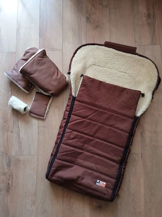 Комплект конверт-чохол і муфти ForKids Міні чохол на овчині в коляску