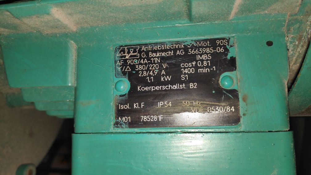 Silnik 3 fazowy 1,1 kW 380-220V ,Pompa WILO do ciepłej /