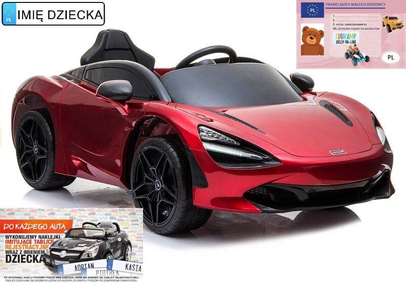 McLaren auto na akumulator dla dzieci Lakier 2x45W, EVA PILOT /720S