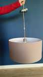 Lampa wisząca abażur cappuccino 50cm 60w