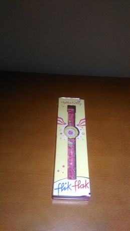 Relógio da Flik Flak com Hello Kitty. Ainda em caixa.
