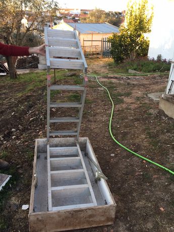 Escada para sotão em aluminio e dobravel