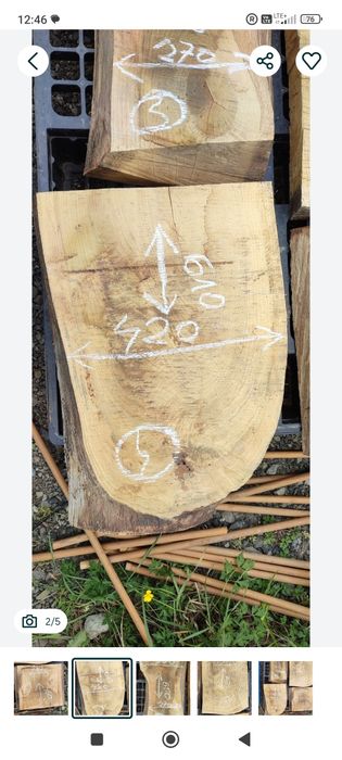 Monolity dębowe 8 cm