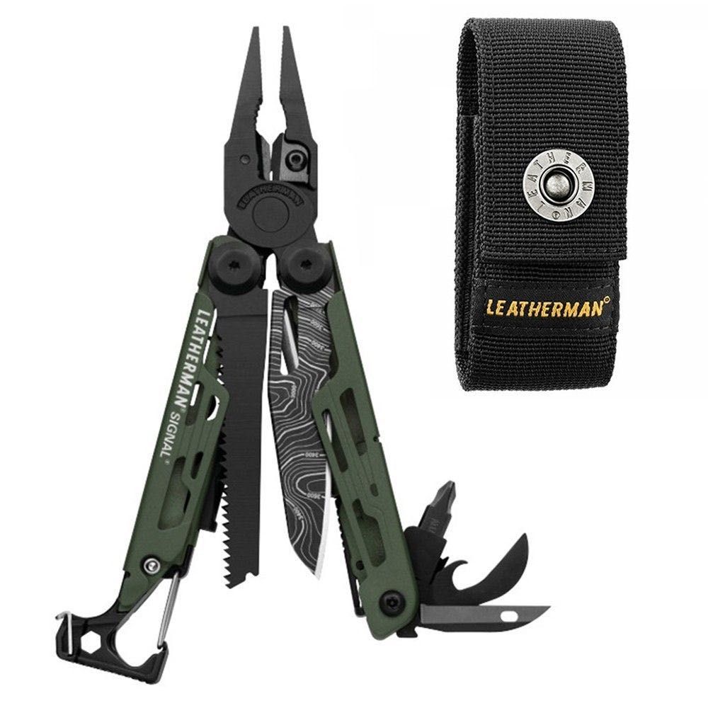 Мультитул Leatherman Signal Green Topo, синтетичний чохол 832692