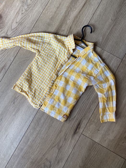 Рубашка Zara оверсайз гірчична на 2-3 роки 92-98 см