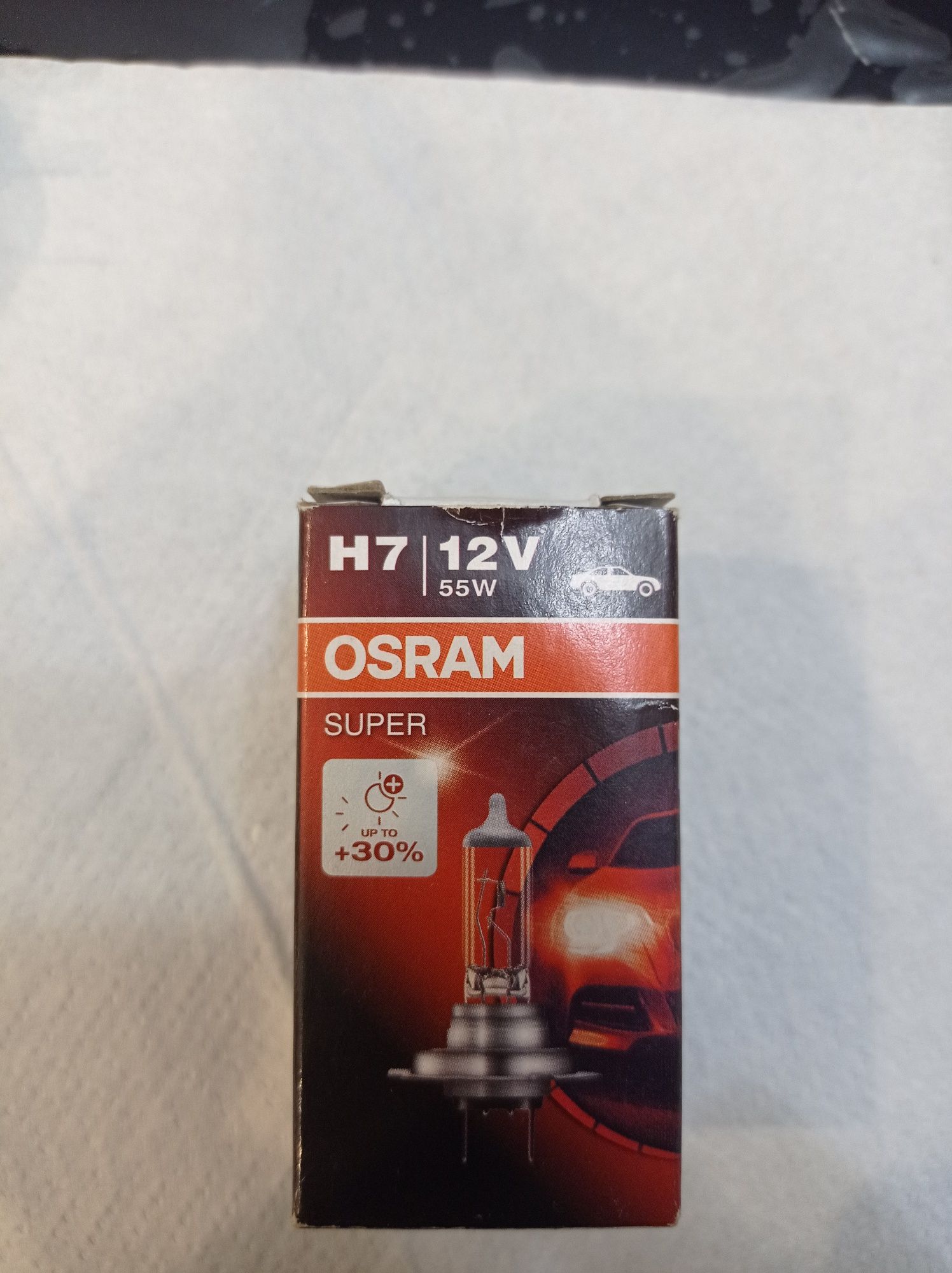 Лампочка H7 55W 12V Osram Super