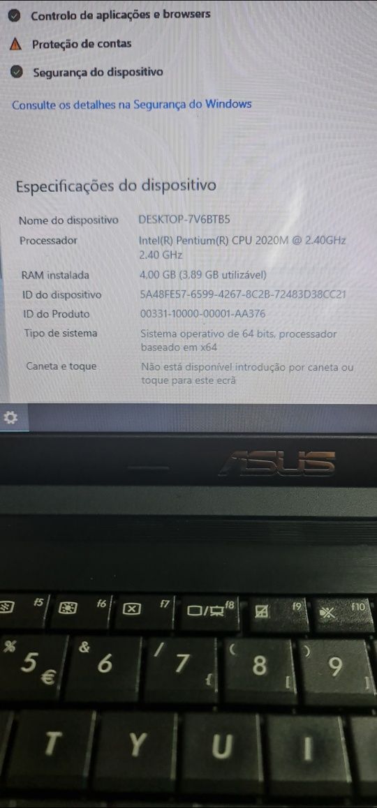 Computador portátil ASUS