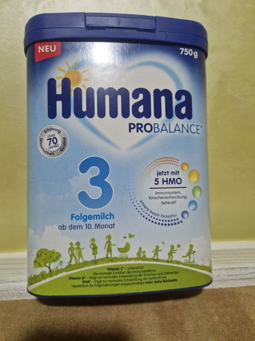 Дитяча суміш оригінальна з Німеччини Humana 3  Probalanse- 750 gr.В на