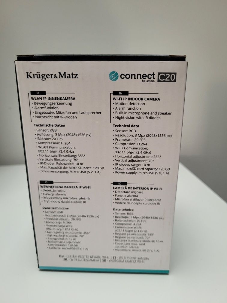 NOWA Kamera Wi-Fi Connect kruger matz C20

Potrzebujesz szybkiego podg
