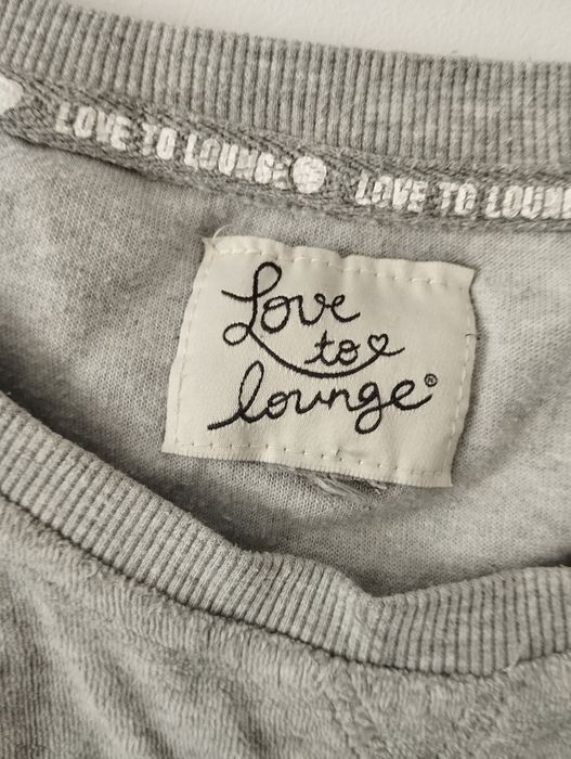 Szara pluszowa bluza welurowa XS S