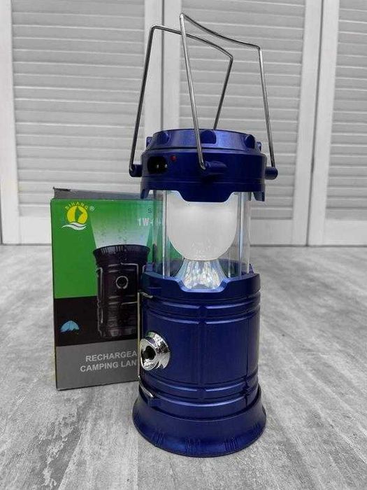 Складной кемпинговый фонарь с солнечной батареей и функцией Powerbank