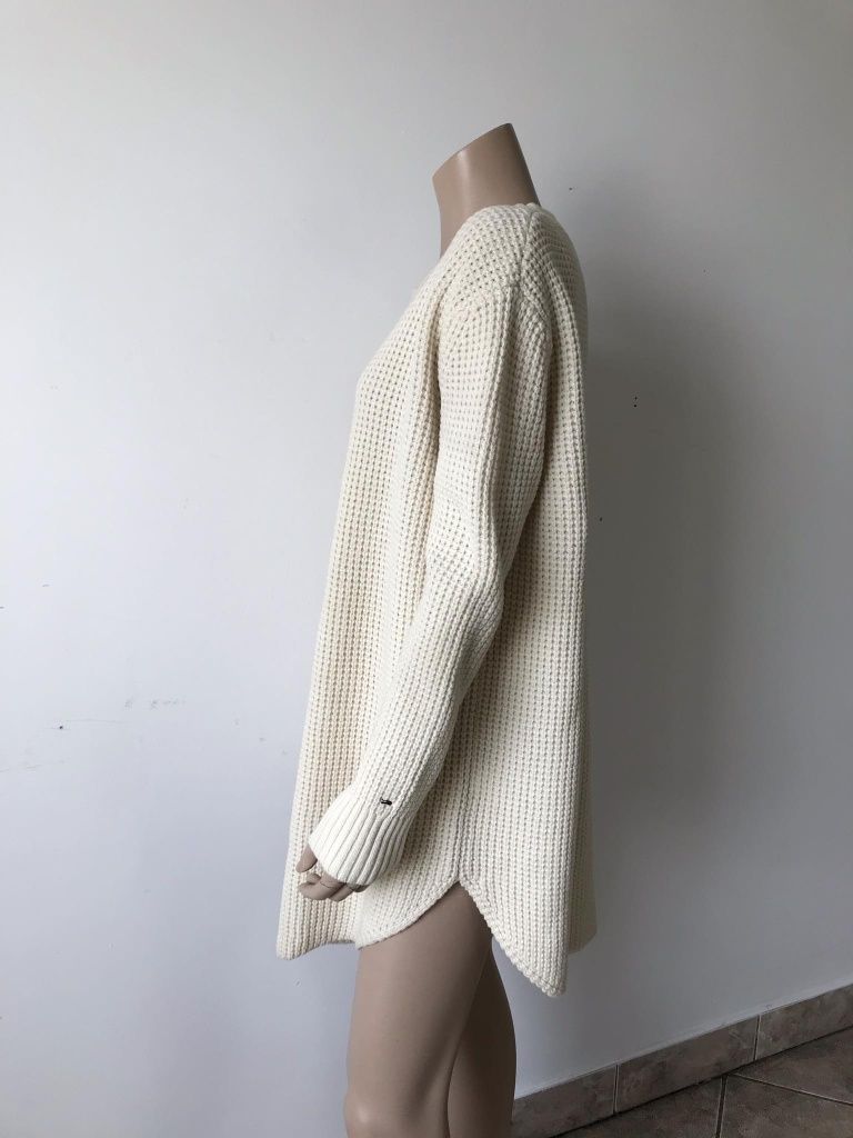 Tommy Hilfiger dłuższy sweter damski M wełna