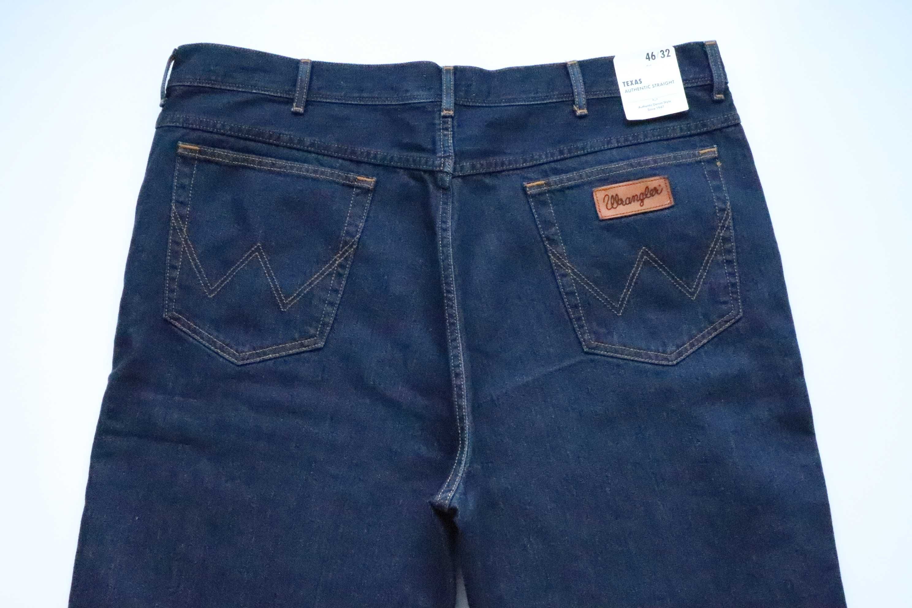 WRANGLER TEXAS W46 L32 regular straight spodnie męskie jeansy nowe