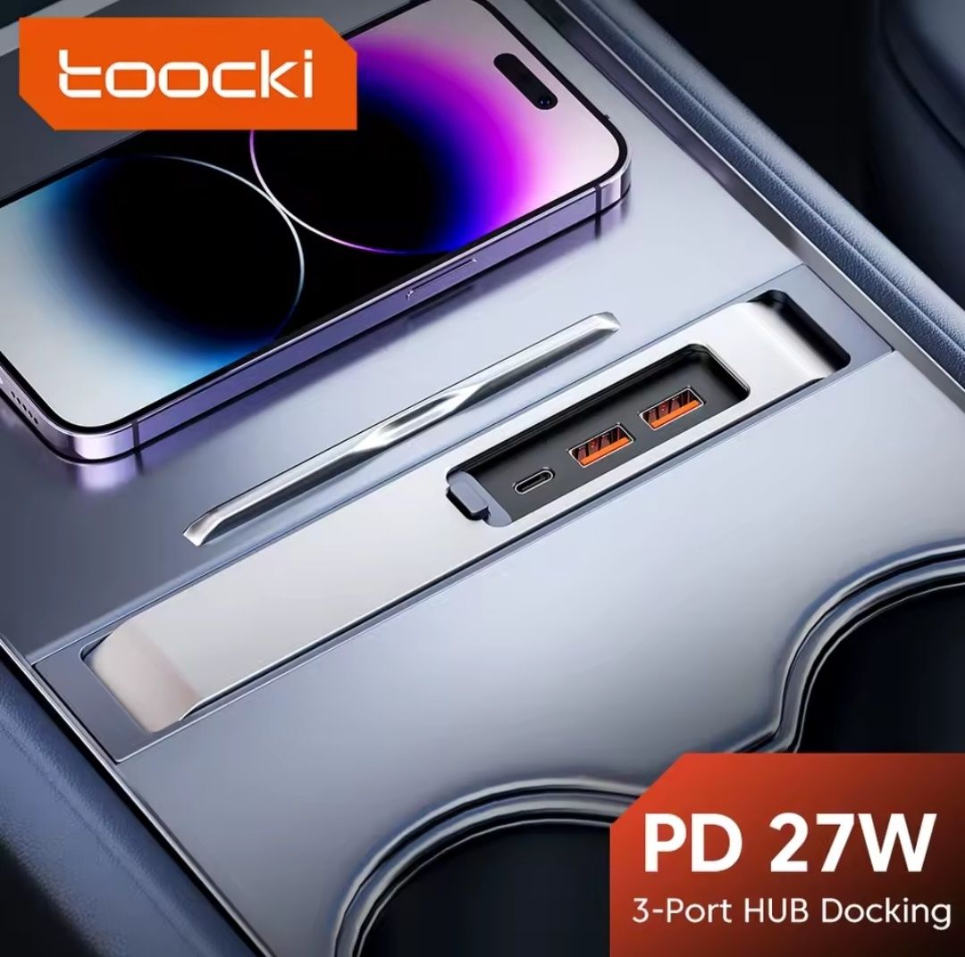 Док-станція Toocki PD 27W для Tesla Model 3/Y