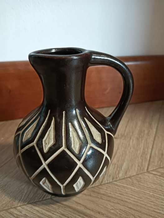 Wazonik ceramiczny z uchem Piesche & Reif
