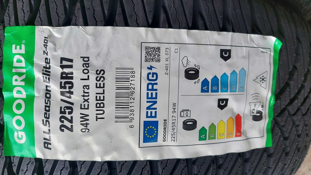OPONY CAŁOROCZNE 4x 225/45R17 Goodride Z-401 94W NOWE 2025r