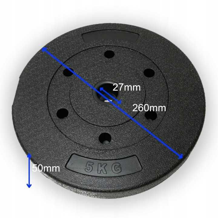 Obciążenie bitumiczne 5 kg 4 szt zestaw 20 kg talerze 27mm NOWE