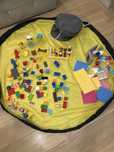 Lego Duplo + mata + pojemnik na klocki