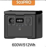 Портативна електростанція S03pro 600W  512Wh LiFePO4 з функцією ДБЖ