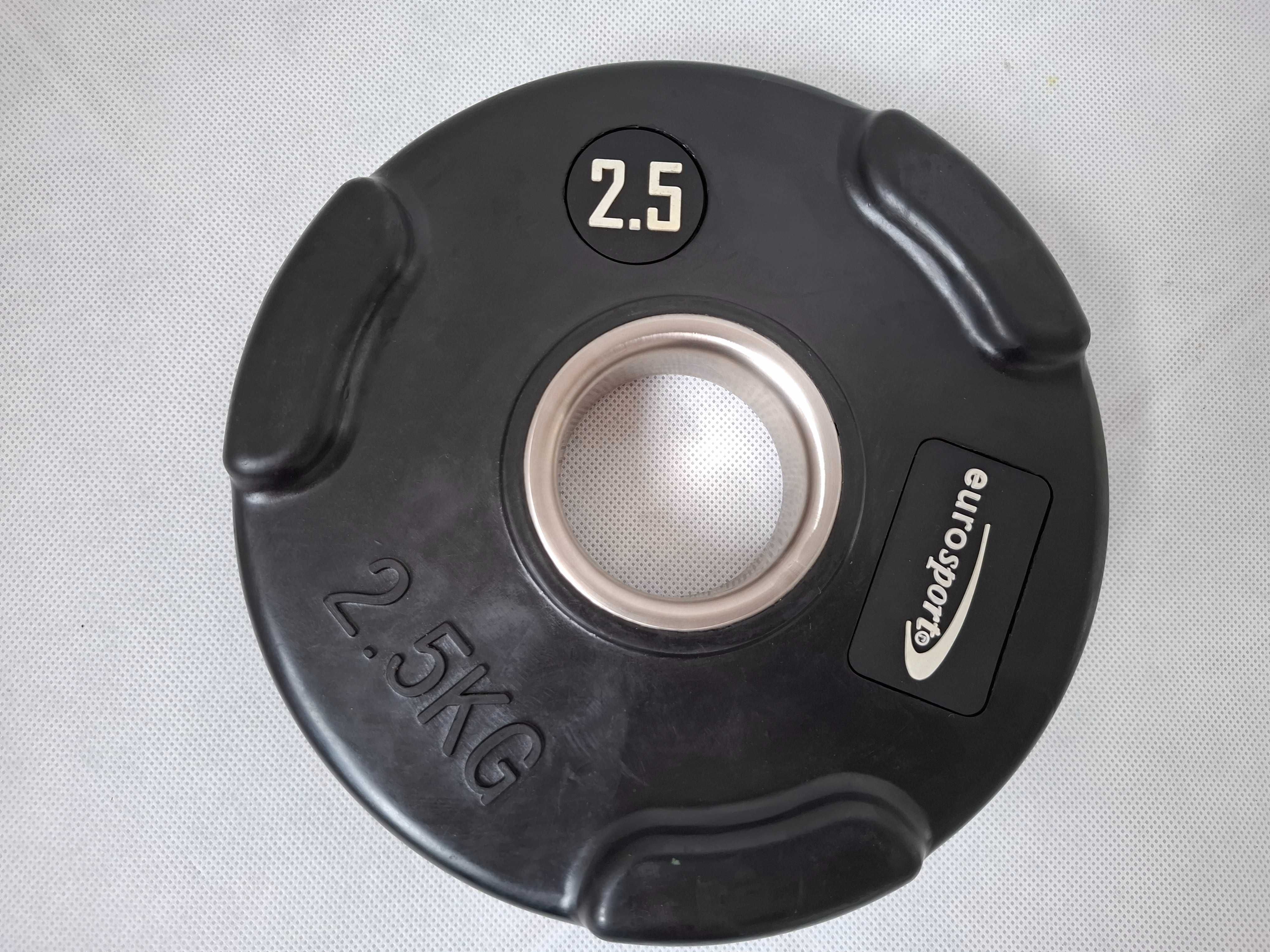 Obciążenia olimpijskie ogumowane z uchwytami 2x2,5 kg art. nr PL44R