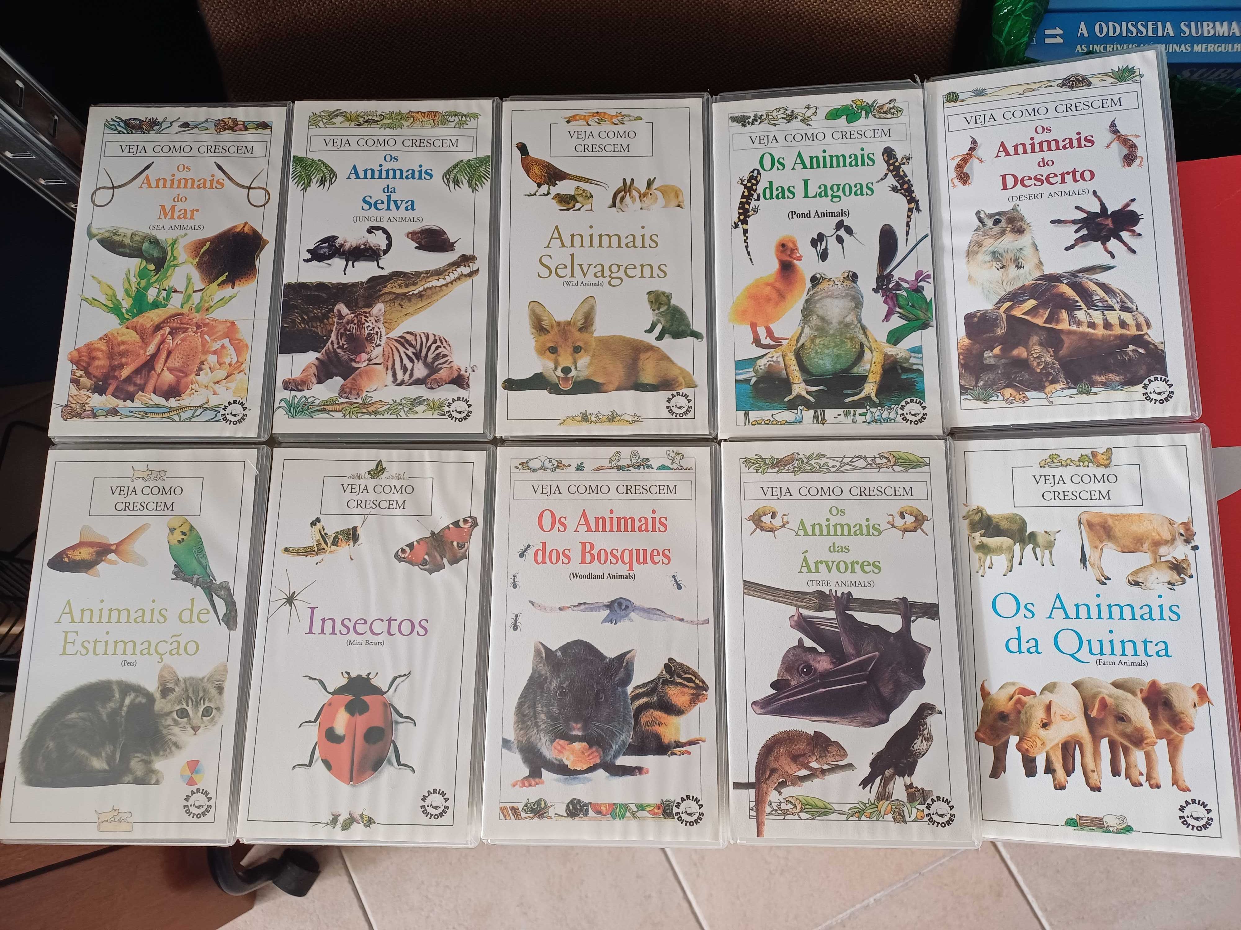 Documentários Veja Como Crescem VHS's 10 unidades