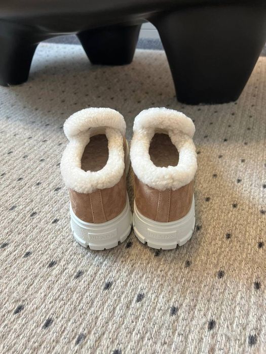 Ocieplane Botki buty Prada! Naturalna zamsza! Premium 36-41