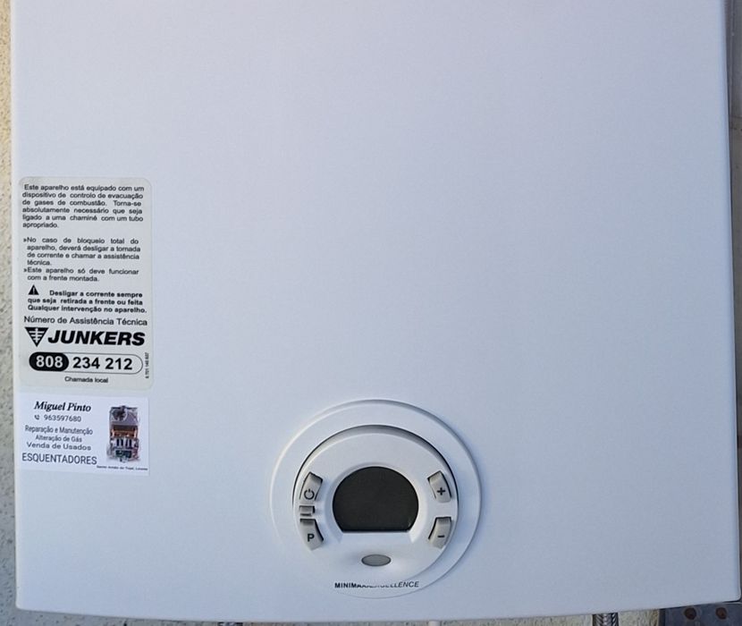 Esquentador Junkers Sensor Ventilado 14 Litros Gás Garrafa